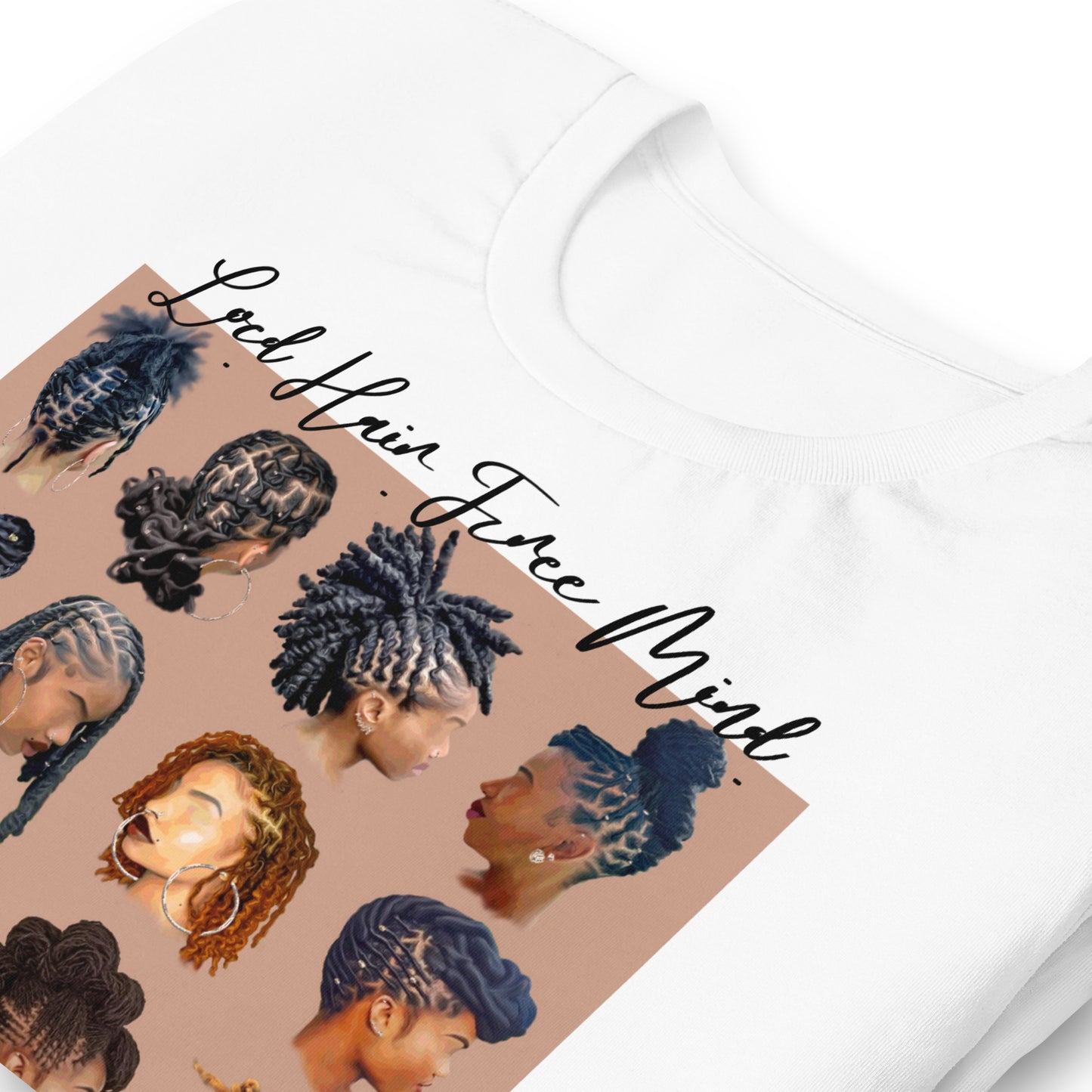 Black girl loc'd hair tee