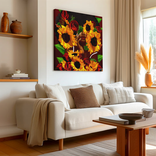 Sunlight & Silk canvas print