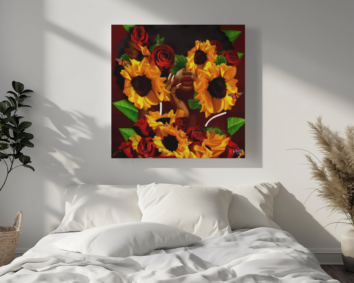 Sunlight & Silk canvas print