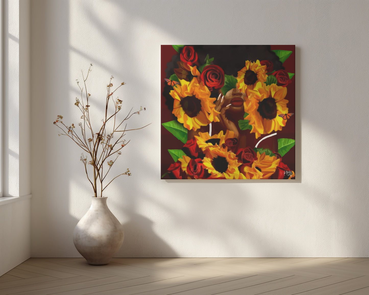 Sunlight & Silk canvas print