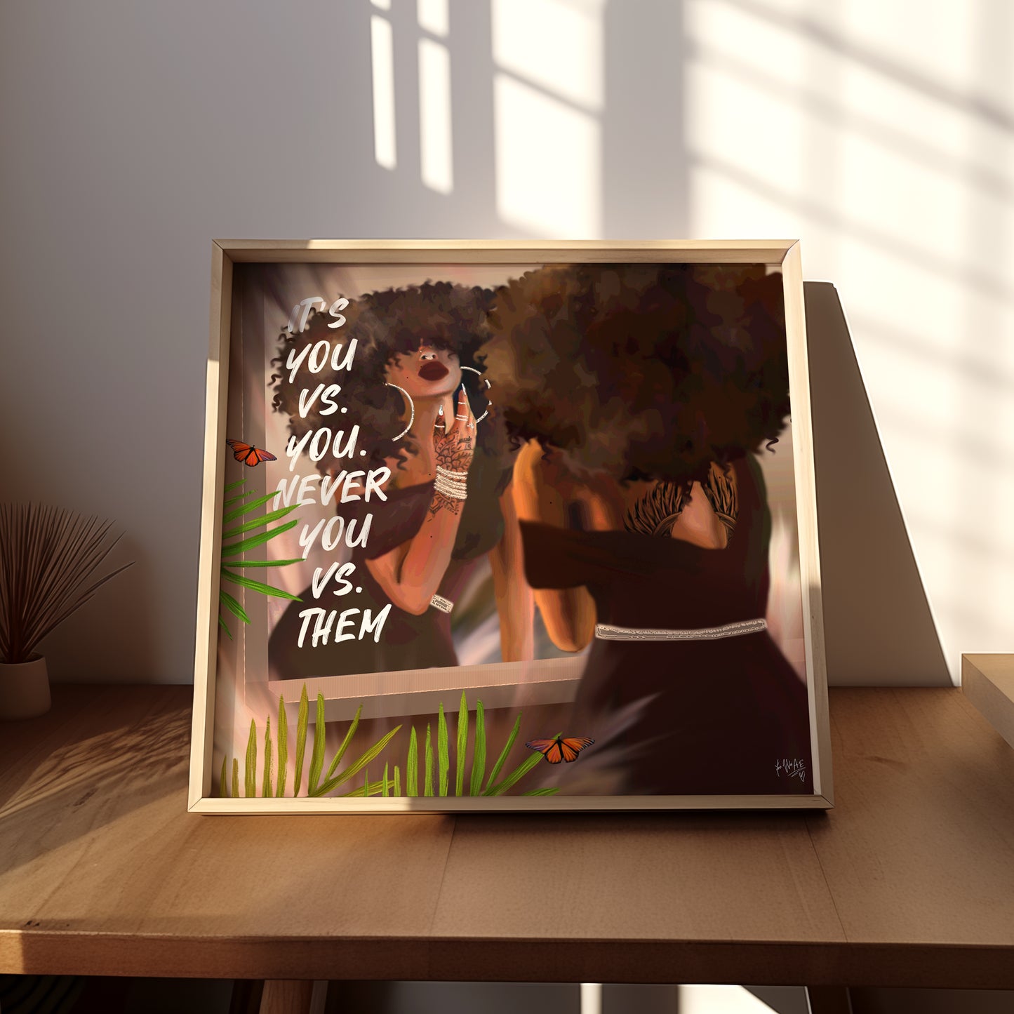 You vs. you poster print
