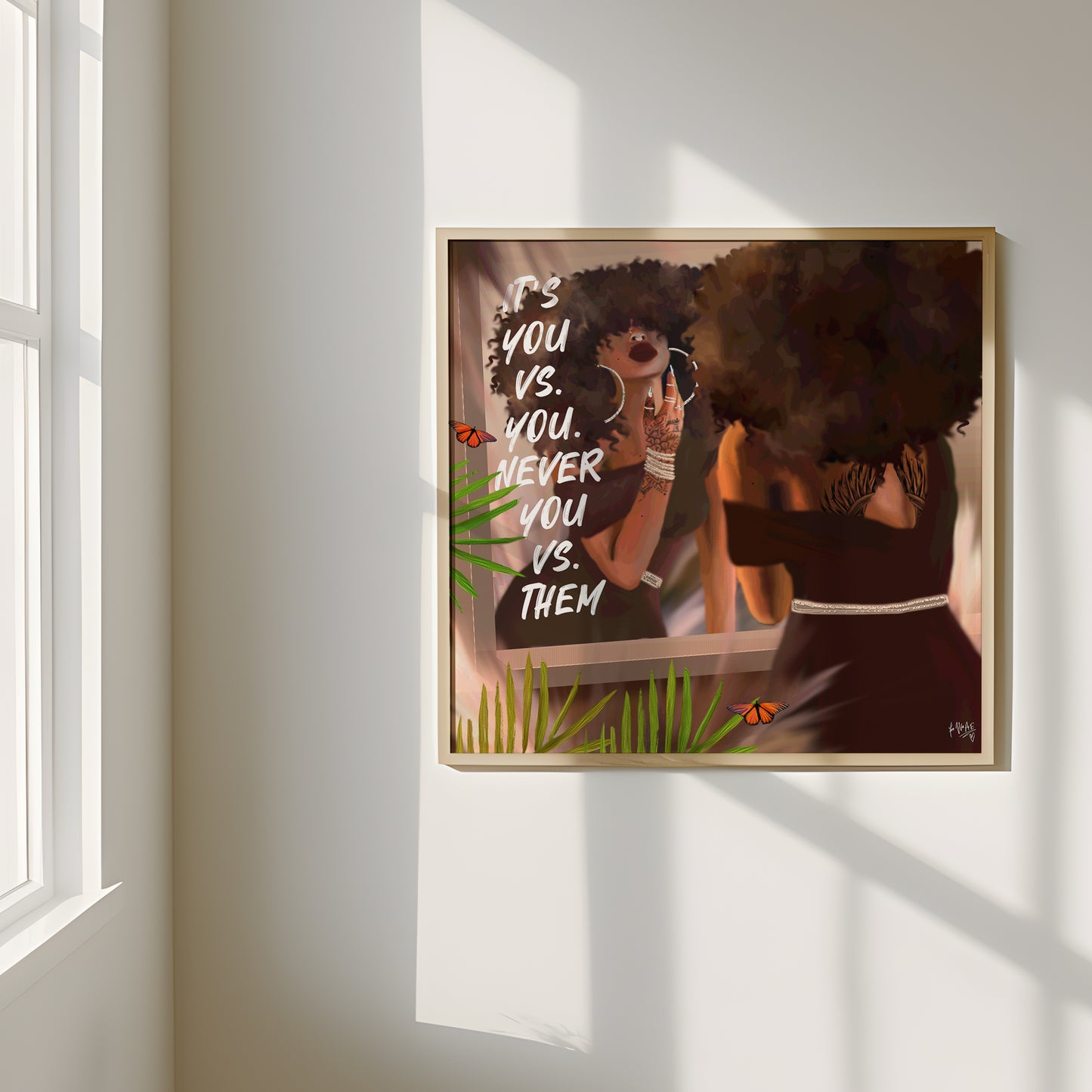 You vs. you poster print