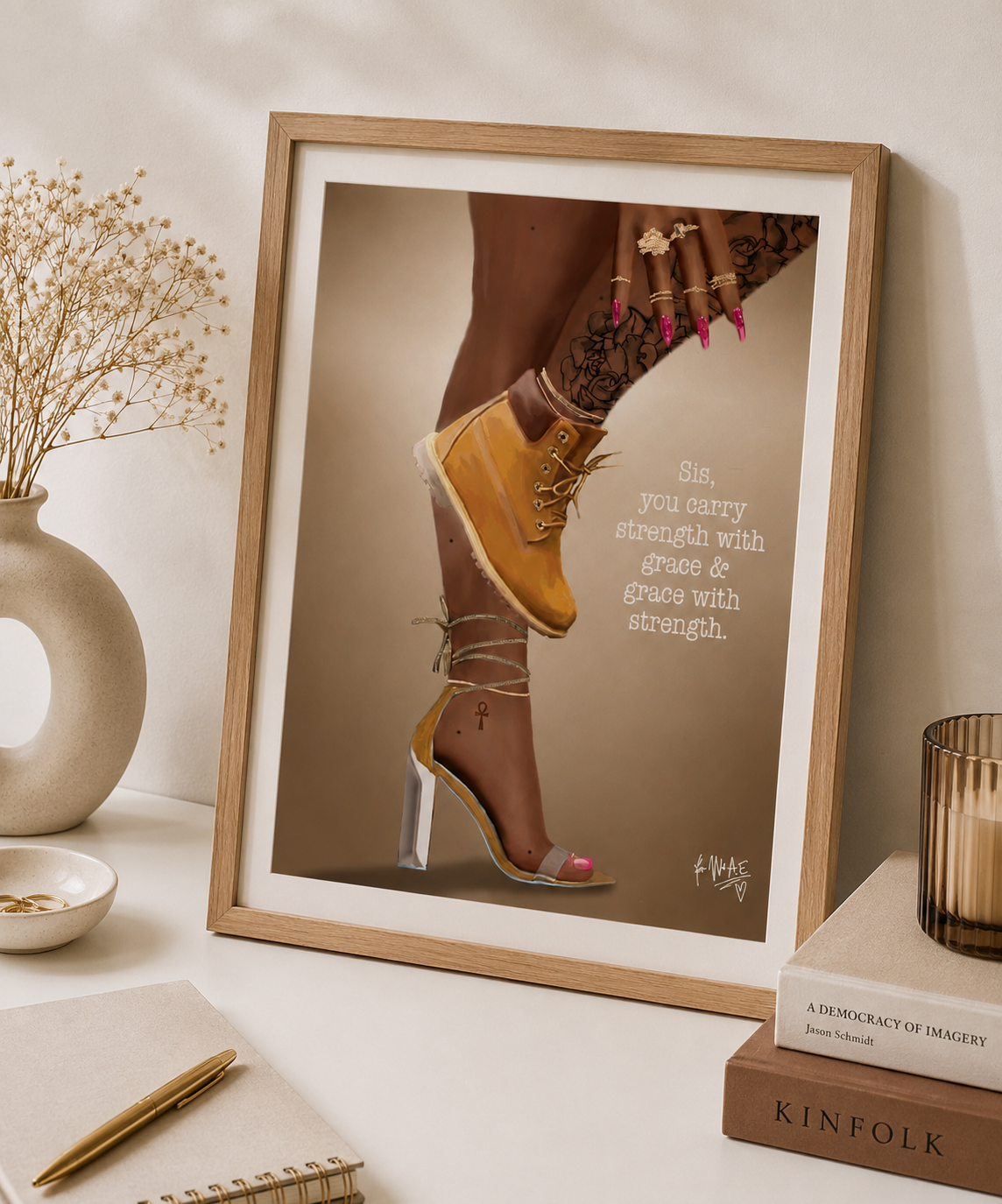 Strength & grace digital print