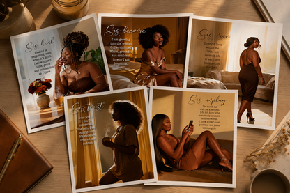 Printable reset art card set