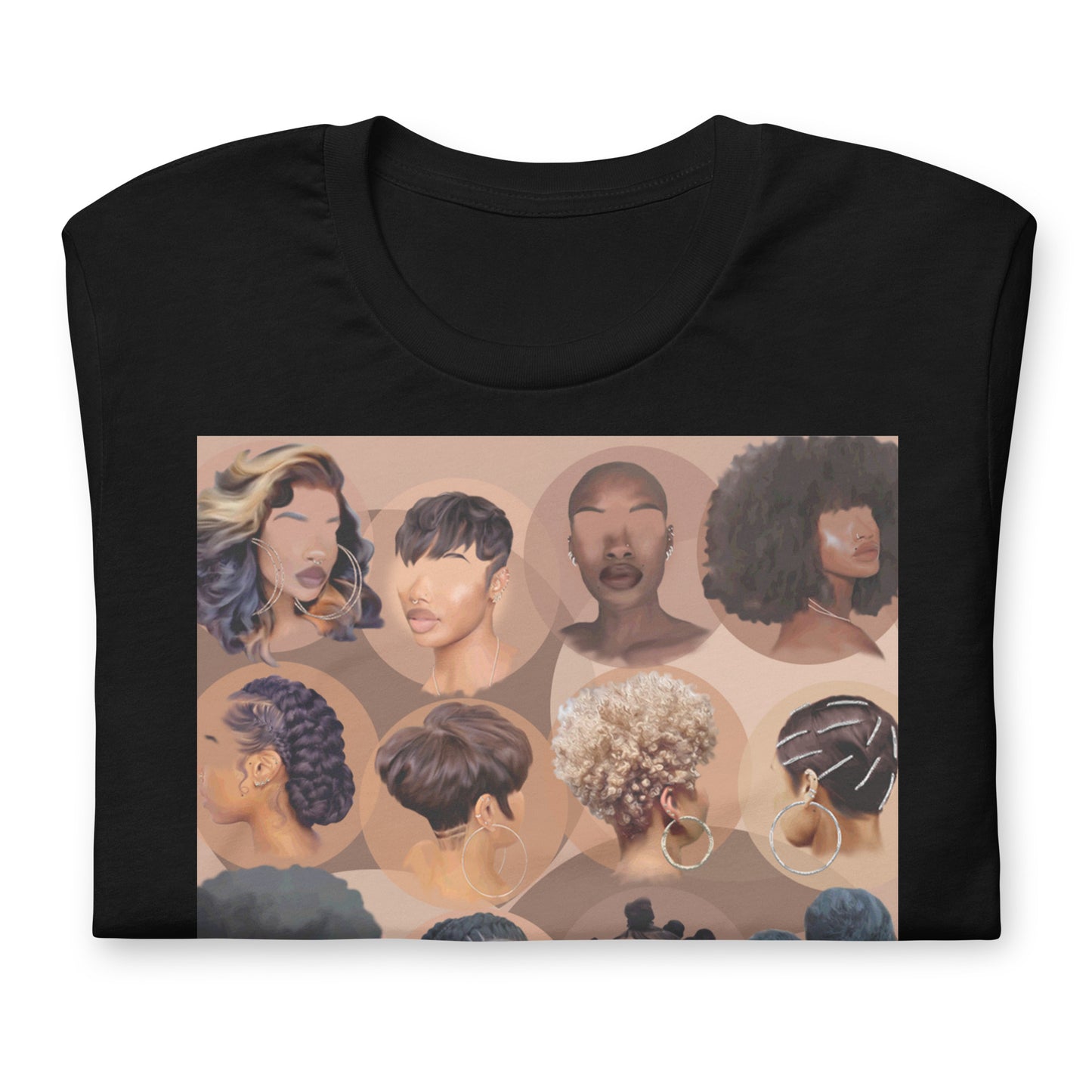 Black girl hair tee II