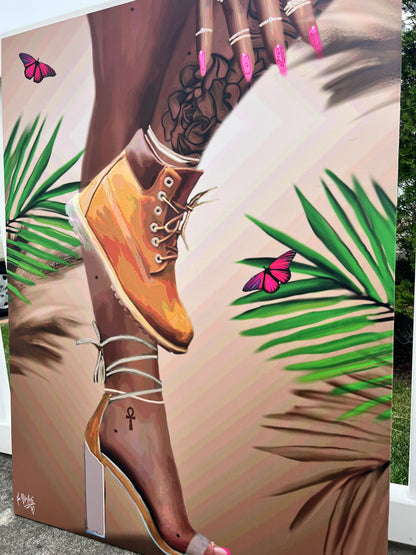 Smooth canvas print