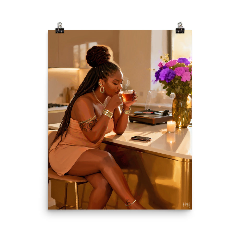 Steeped in stillness poster print