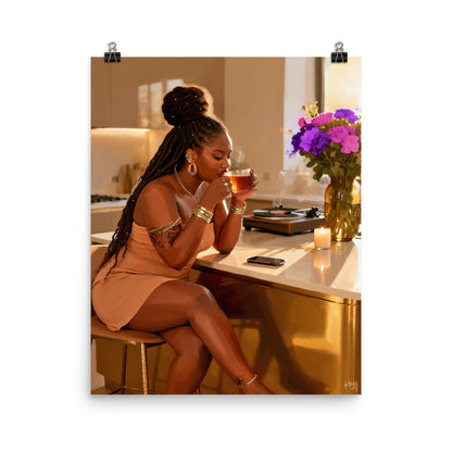 Steeped in stillness poster print