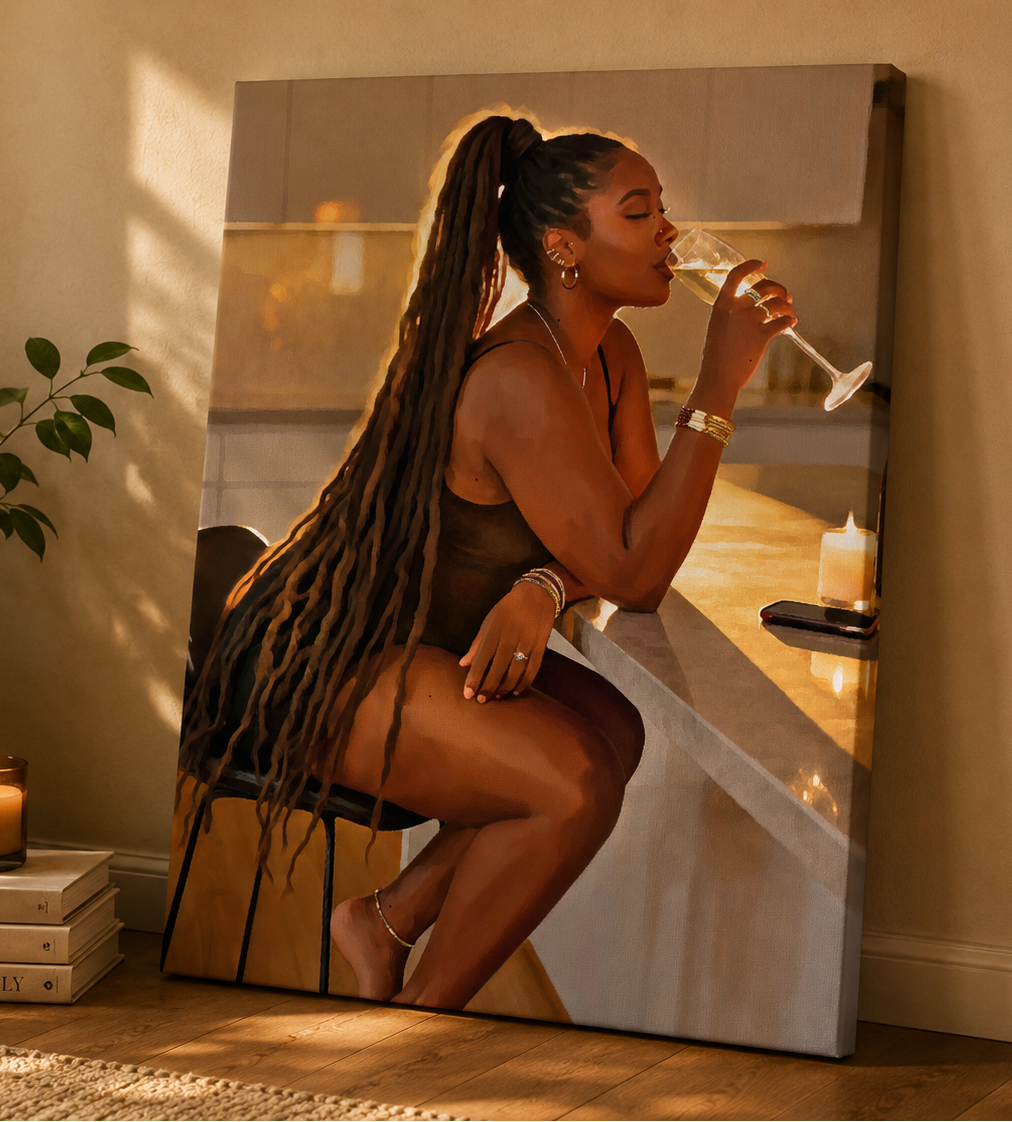 Evening Sip Canvas