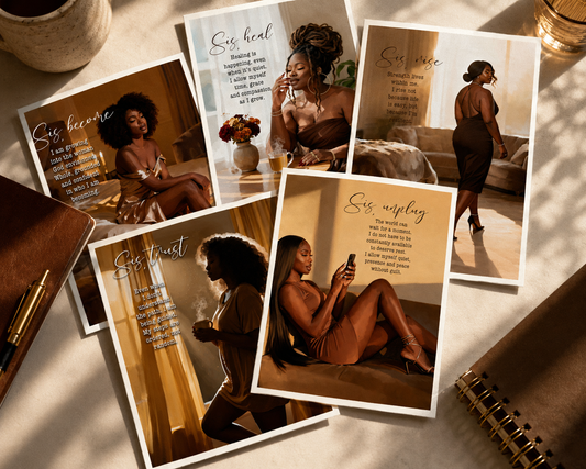 Printable reset art card set