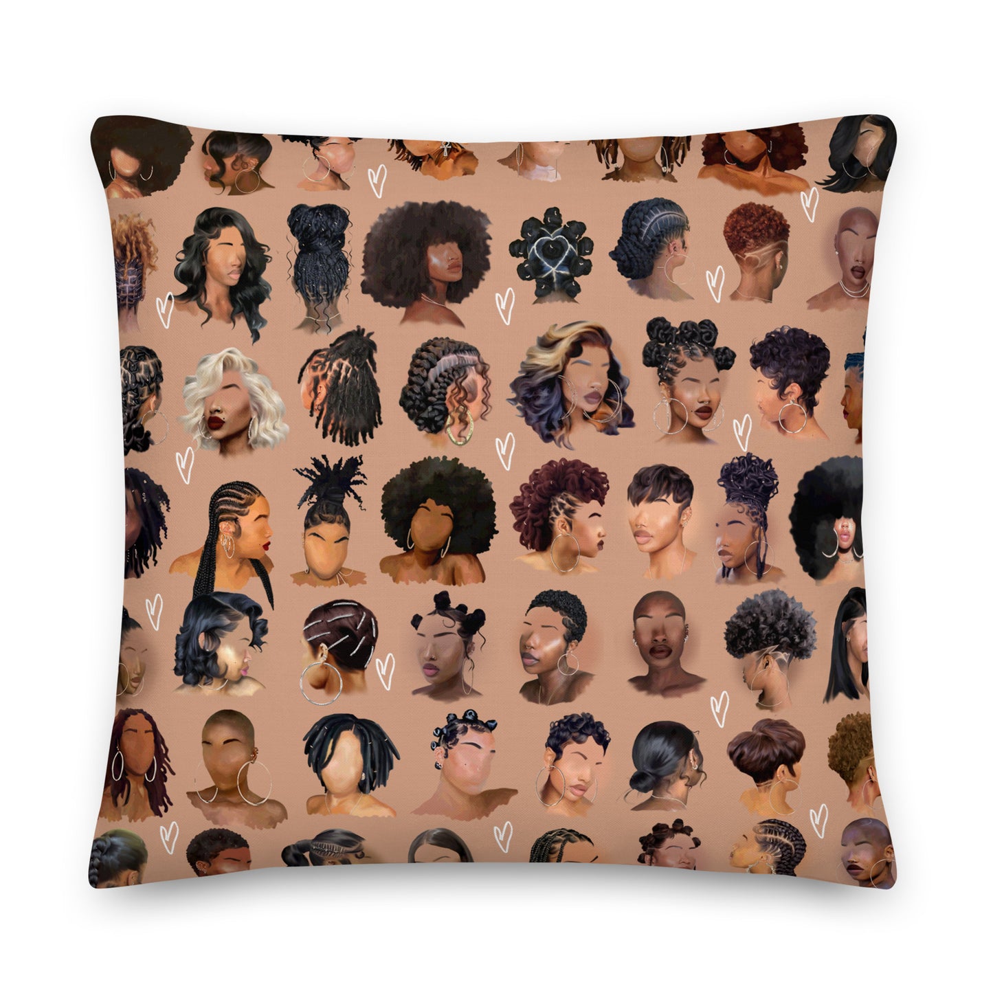 Black Girl Hair Pillow