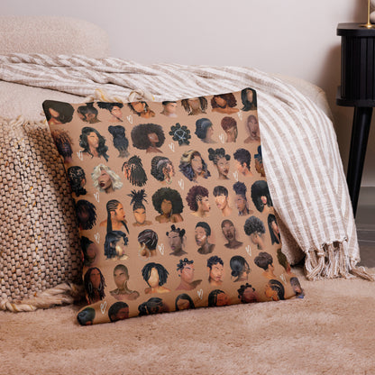 Black Girl Hair Pillow