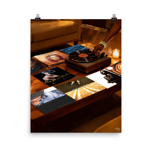 Classic spins poster print