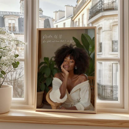 Be Still poster print
