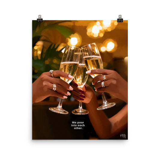 Flourish together poster print