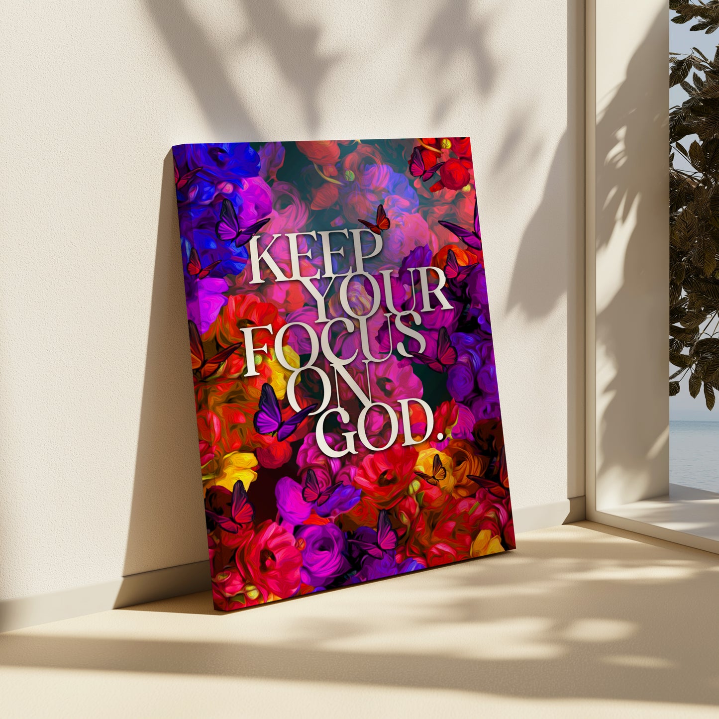 Focus on God Canvas