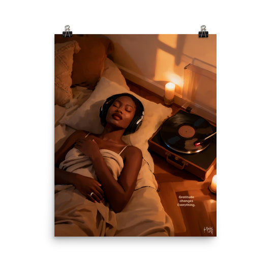 Gratitude poster print