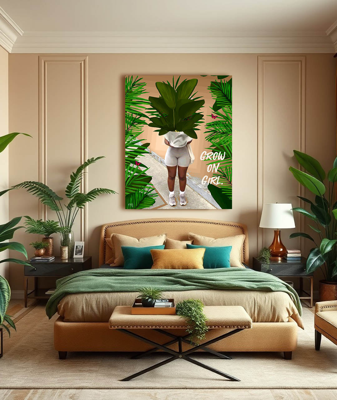 Grow on canvas print