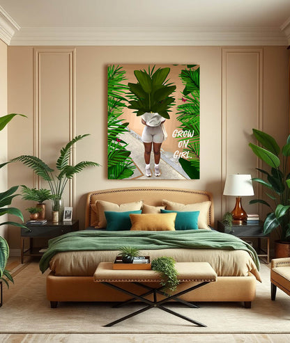 Grow on canvas print