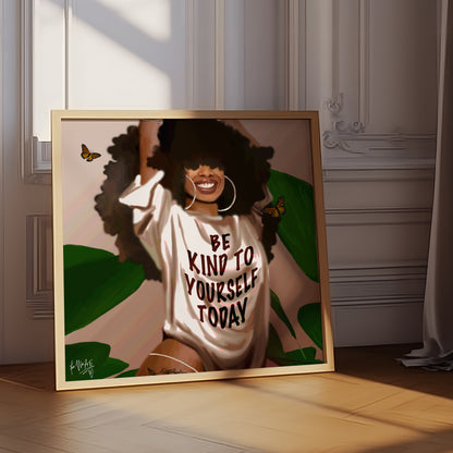 Be Kind poster print