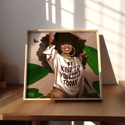 Be Kind poster print