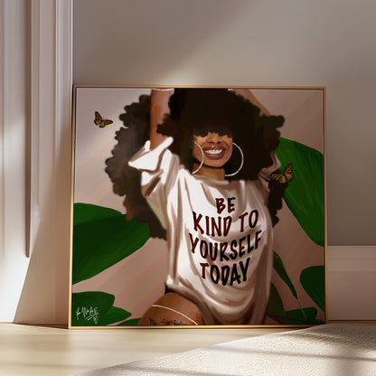 Be Kind poster print