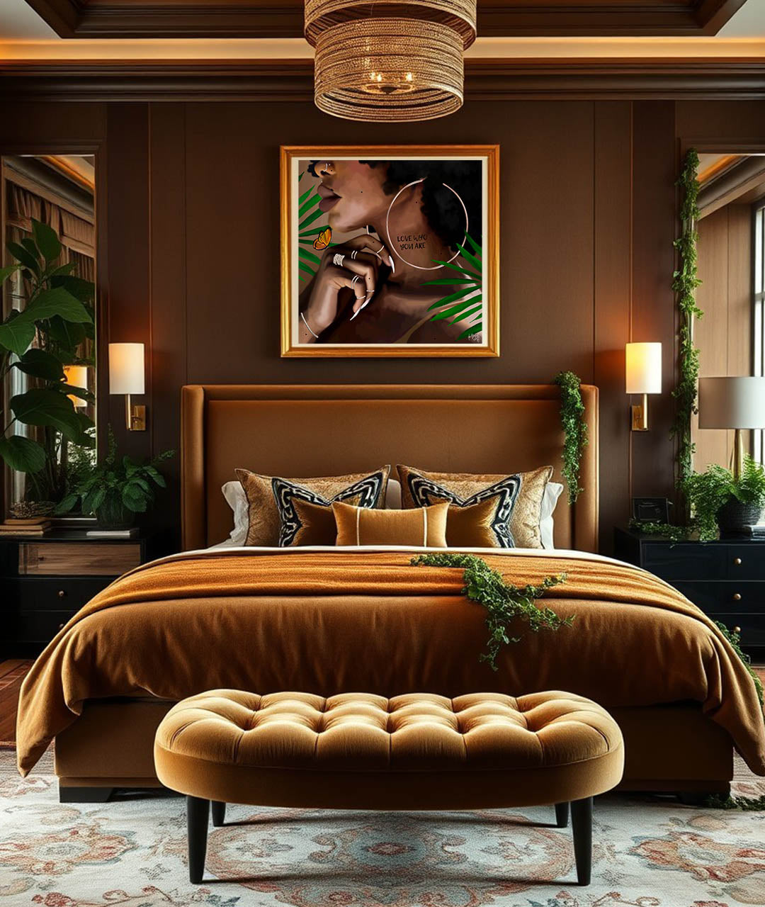 Love who you are poster print