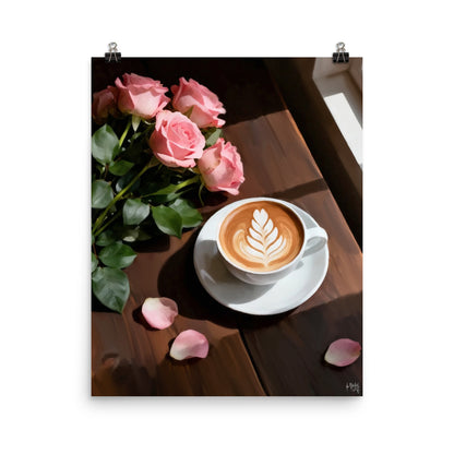 Morning bloom poster print