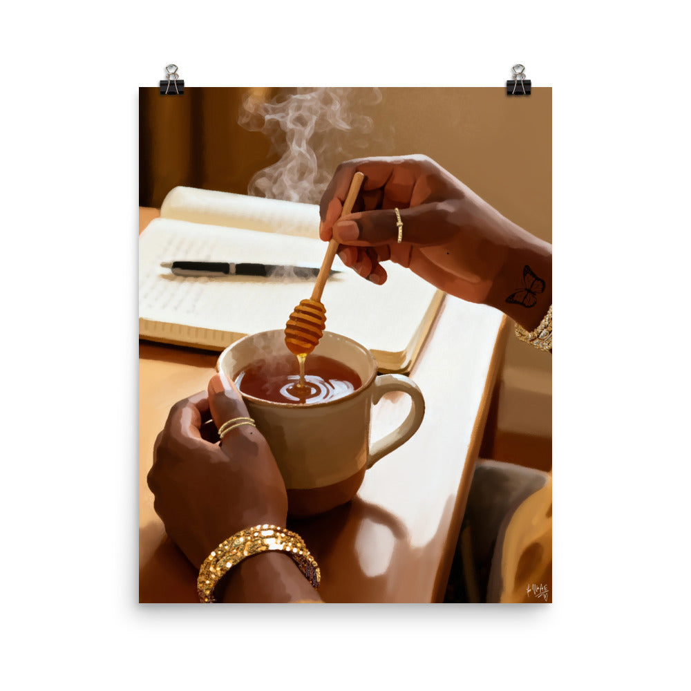 Morning honey poster print