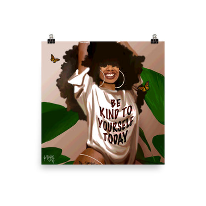 Be Kind poster print