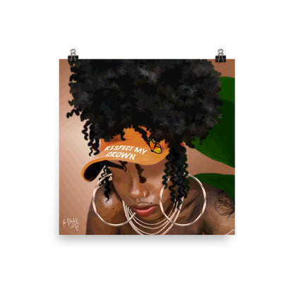 Respect poster print