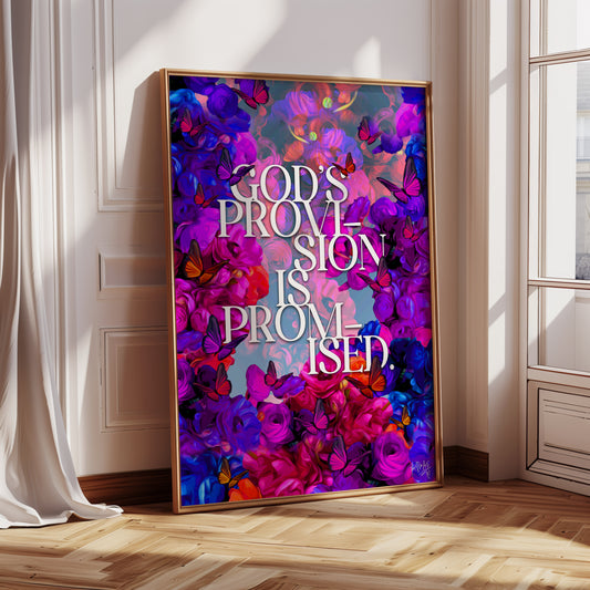 God's provision poster print