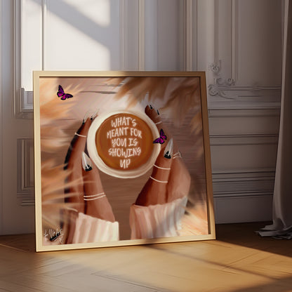 Showing Up poster print
