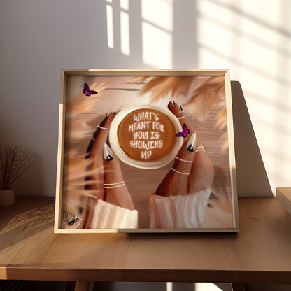 Showing Up poster print