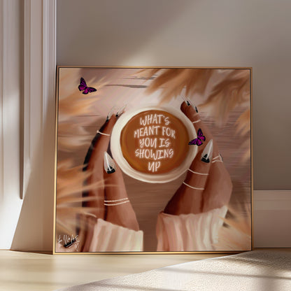Showing Up poster print