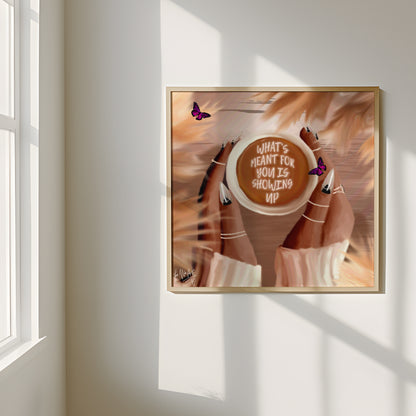 Showing Up poster print