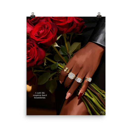 Soft life poster print