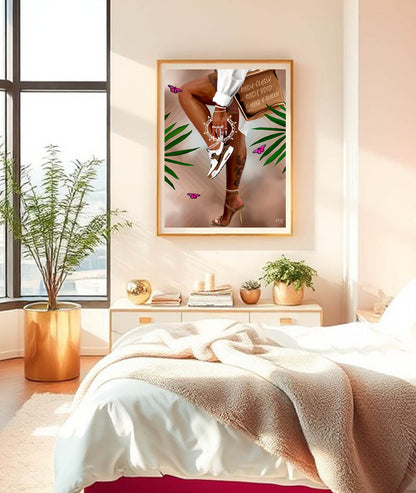 Solid poster print