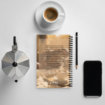 Rest spiral notebook