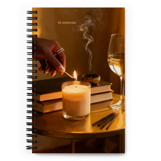 Intentional spiral notebook