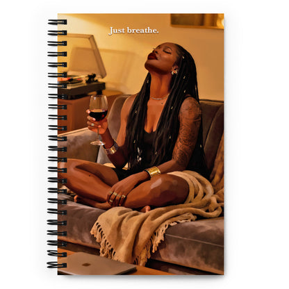 Breathe spiral notebook