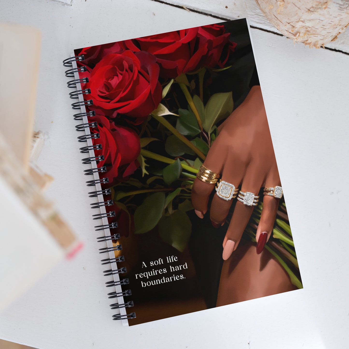 Soft life spiral notebook