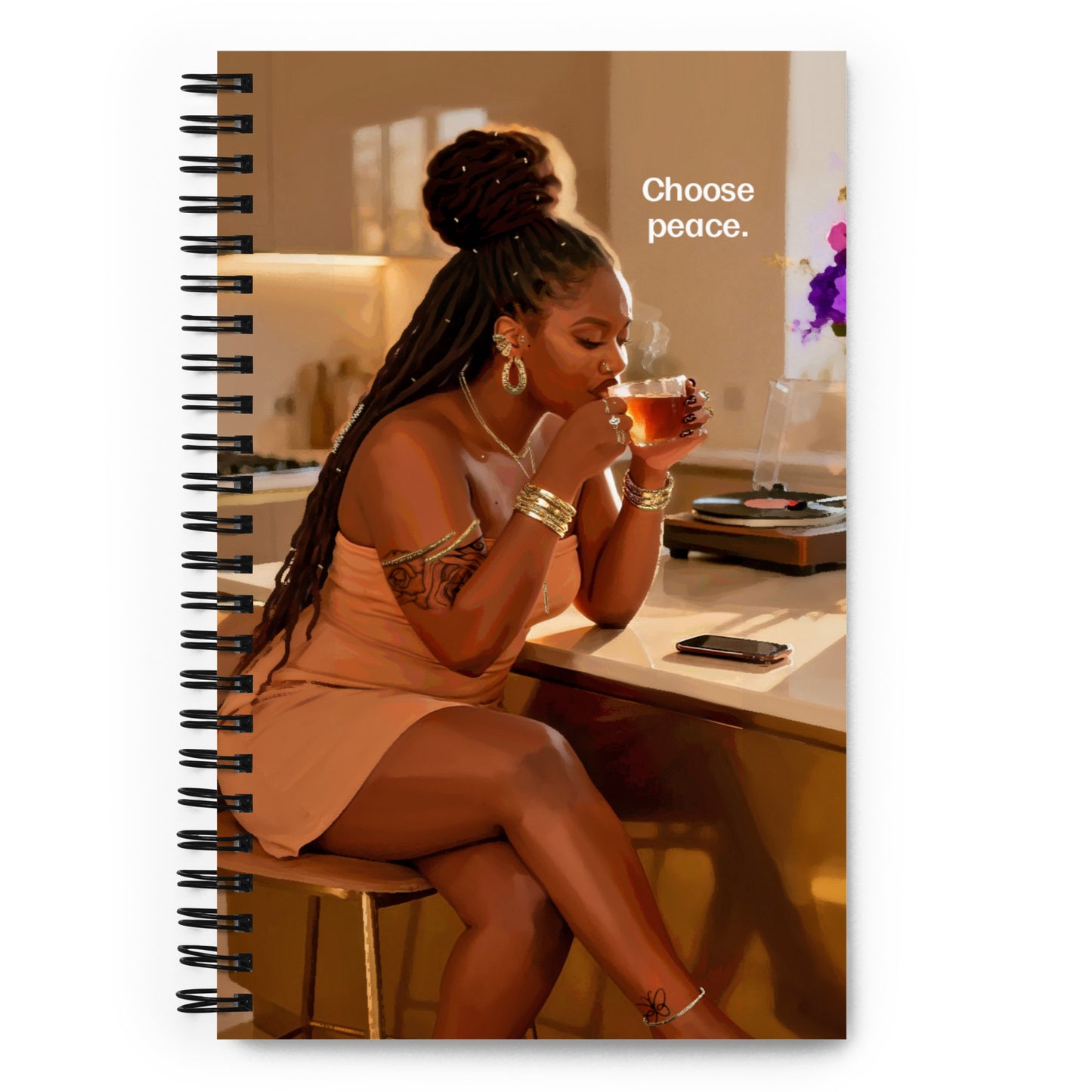 Peace spiral notebook