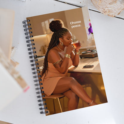 Peace spiral notebook