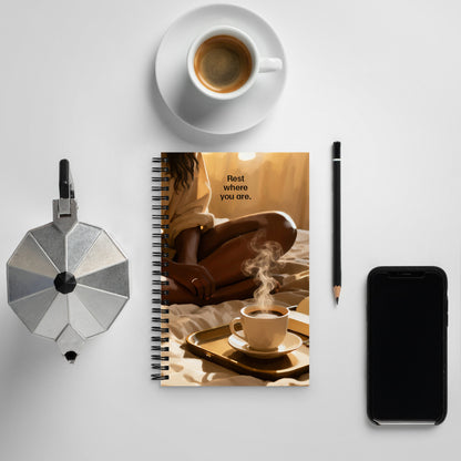 Rest spiral notebook