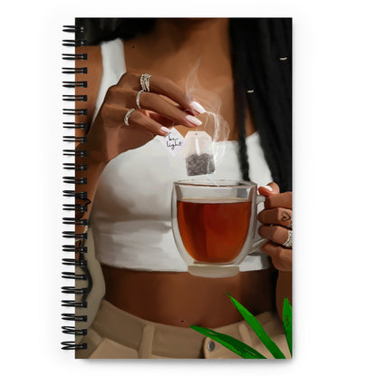 Be light spiral notebook