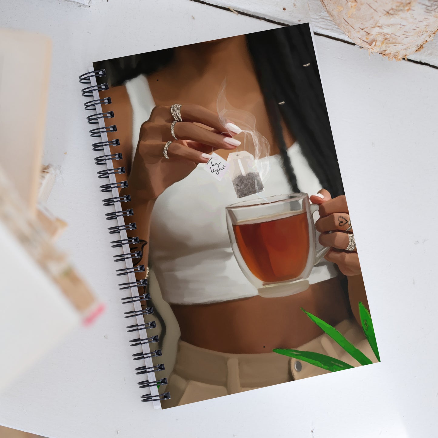 Be light spiral notebook