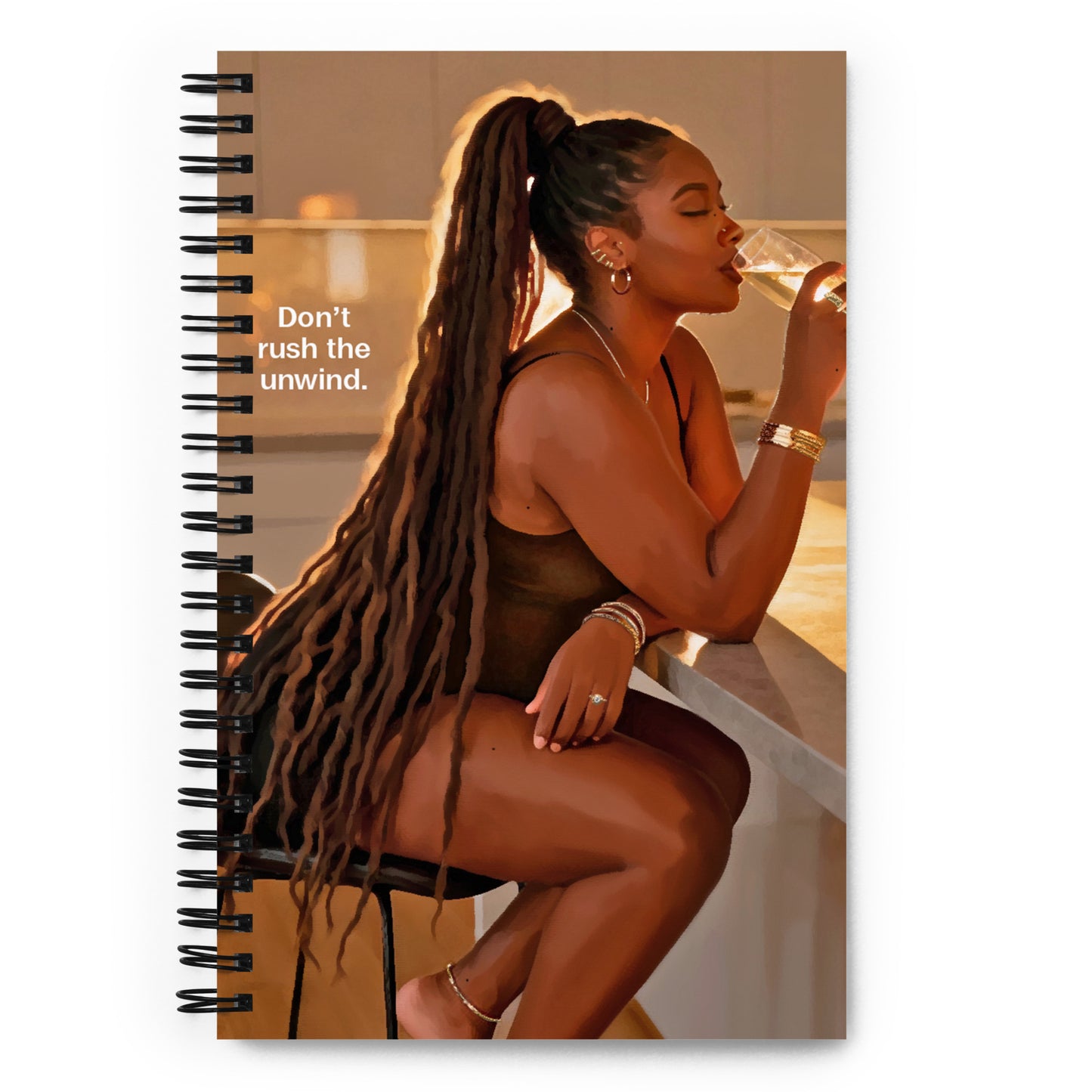 Don't rush spiral notebook