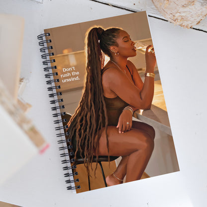Don't rush spiral notebook