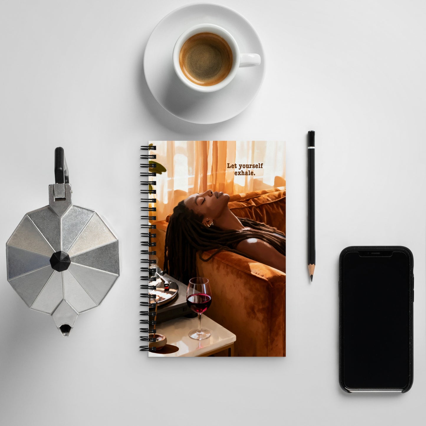 Exhale spiral notebook